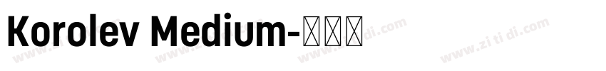 Korolev Medium字体转换